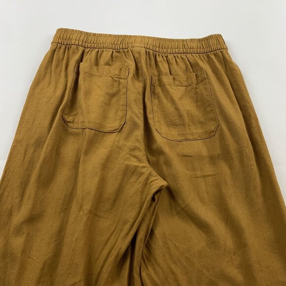 Old Navy Miners Gold Linen Blend Wide Leg Lounge Pant S - Picture 8 of 8